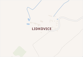 Lidkovice v obci Sedlec-Prčice - mapa části obce