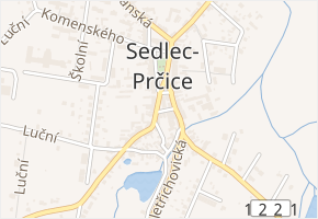 Malá v obci Sedlec-Prčice - mapa ulice