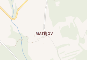 Matějov v obci Sedlec-Prčice - mapa části obce
