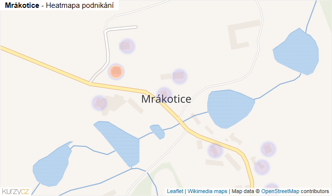 Mapa Mrákotice - Firmy v části obce.