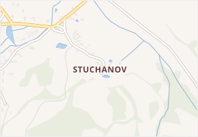 Stuchanov v obci Sedlec-Prčice - mapa části obce
