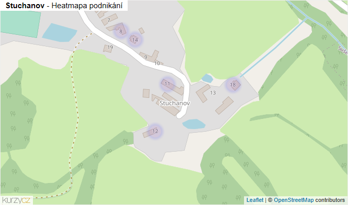 Mapa Stuchanov - Firmy v části obce.
