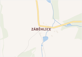 Záběhlice v obci Sedlec-Prčice - mapa části obce