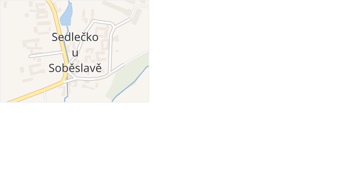 Sedlečko u Soběslavě v obci Sedlečko u Soběslavě - mapa části obce
