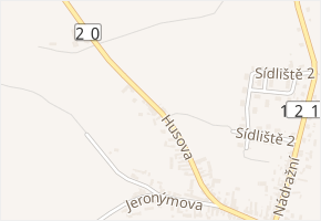 Husova v obci Sedlice - mapa ulice
