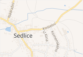 Kostelní v obci Sedlice - mapa ulice
