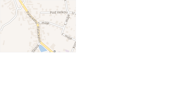 Palackého v obci Sedlice - mapa ulice