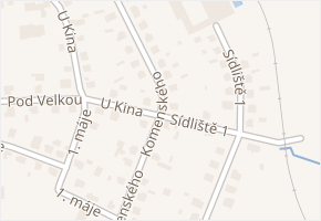 U Kina v obci Sedlice - mapa ulice