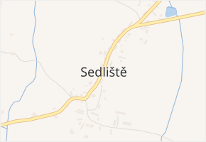 Sedliště v obci Sedliště - mapa části obce