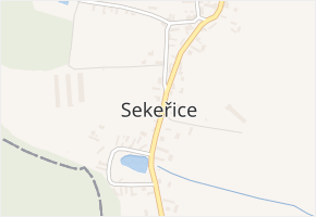 Sekeřice v obci Sekeřice - mapa části obce