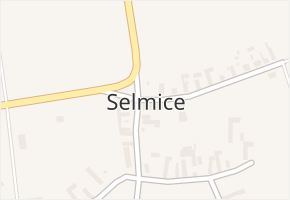 Selmice v obci Selmice - mapa části obce