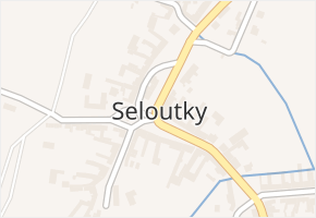 Seloutky v obci Seloutky - mapa části obce