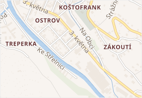 Jiráskova v obci Semily - mapa ulice