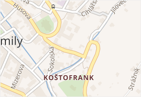Koštofranská v obci Semily - mapa ulice