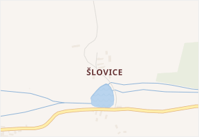 Šlovice v obci Semněvice - mapa části obce