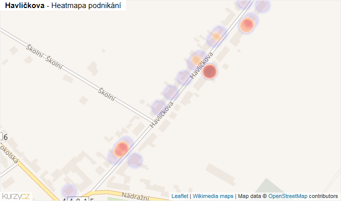Mapa Havlíčkova - Firmy v ulici.
