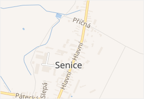 Hlavní v obci Senice - mapa ulice