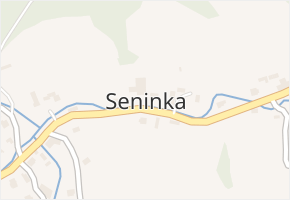 Seninka v obci Seninka - mapa části obce