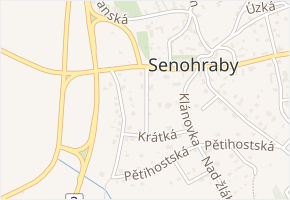 Krátká v obci Senohraby - mapa ulice