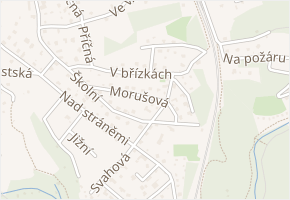 Morušová v obci Senohraby - mapa ulice