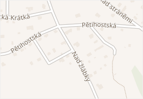 Nad žlábky v obci Senohraby - mapa ulice