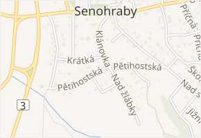 Pětihostská v obci Senohraby - mapa ulice