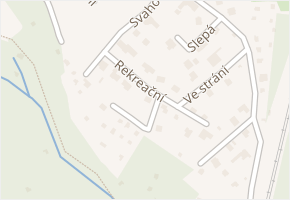Rekreační v obci Senohraby - mapa ulice