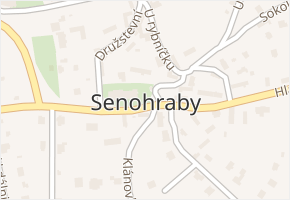 Senohraby v obci Senohraby - mapa části obce