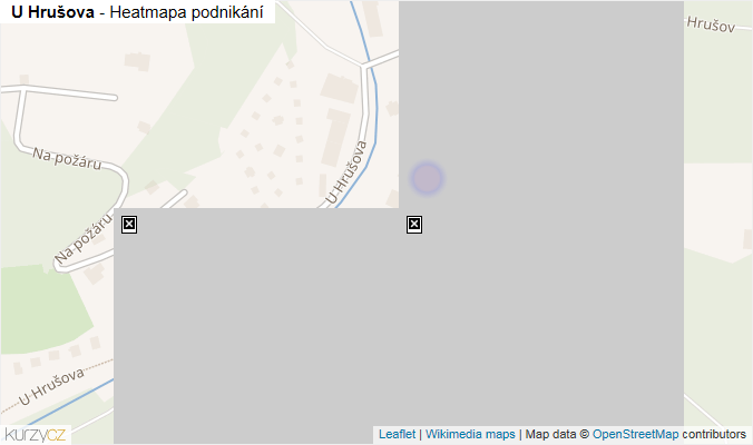 Mapa U Hrušova - Firmy v ulici.