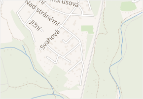Ve stráni v obci Senohraby - mapa ulice