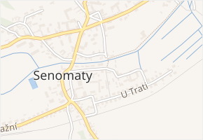 Malá Strana v obci Senomaty - mapa ulice