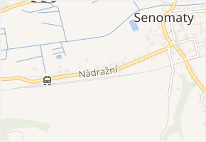 Nádražní v obci Senomaty - mapa ulice