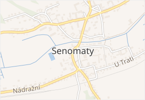 Náměstí v obci Senomaty - mapa ulice