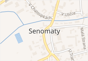 Senomaty v obci Senomaty - mapa části obce