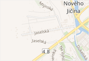 Jaselská v obci Šenov u Nového Jičína - mapa ulice