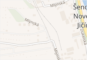Mlýnská v obci Šenov u Nového Jičína - mapa ulice