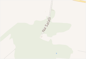 Na Salaši v obci Šenov u Nového Jičína - mapa ulice
