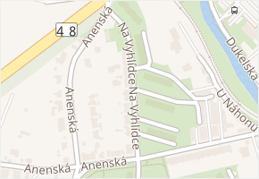 Na Vyhlídce v obci Šenov u Nového Jičína - mapa ulice
