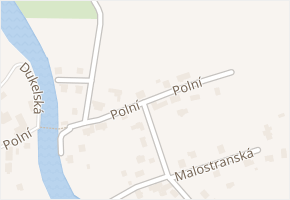 Polní v obci Šenov u Nového Jičína - mapa ulice