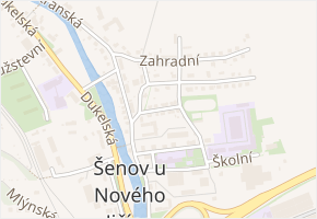 Údernická v obci Šenov u Nového Jičína - mapa ulice