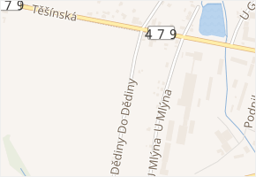 Do Dědiny v obci Šenov - mapa ulice