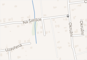 Dominova v obci Šenov - mapa ulice