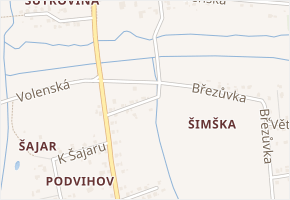 Klidná v obci Šenov - mapa ulice