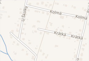 Krátká v obci Šenov - mapa ulice