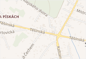 Lesní v obci Šenov - mapa ulice
