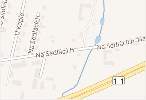 Na Sedlácích v obci Šenov - mapa ulice