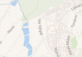 Na Výspě v obci Šenov - mapa ulice