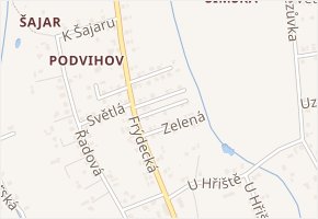 Rovná v obci Šenov - mapa ulice