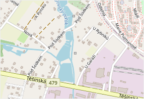 U Rybníků v obci Šenov - mapa ulice
