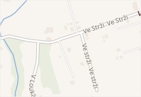 Ve strži v obci Šenov - mapa ulice